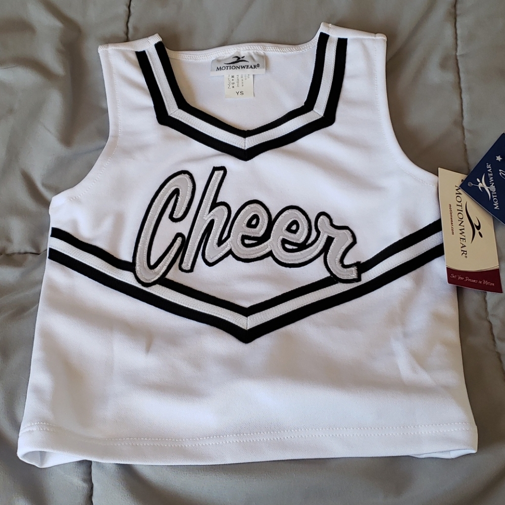NWT Motionwear Cheer Leader Top Size YS
